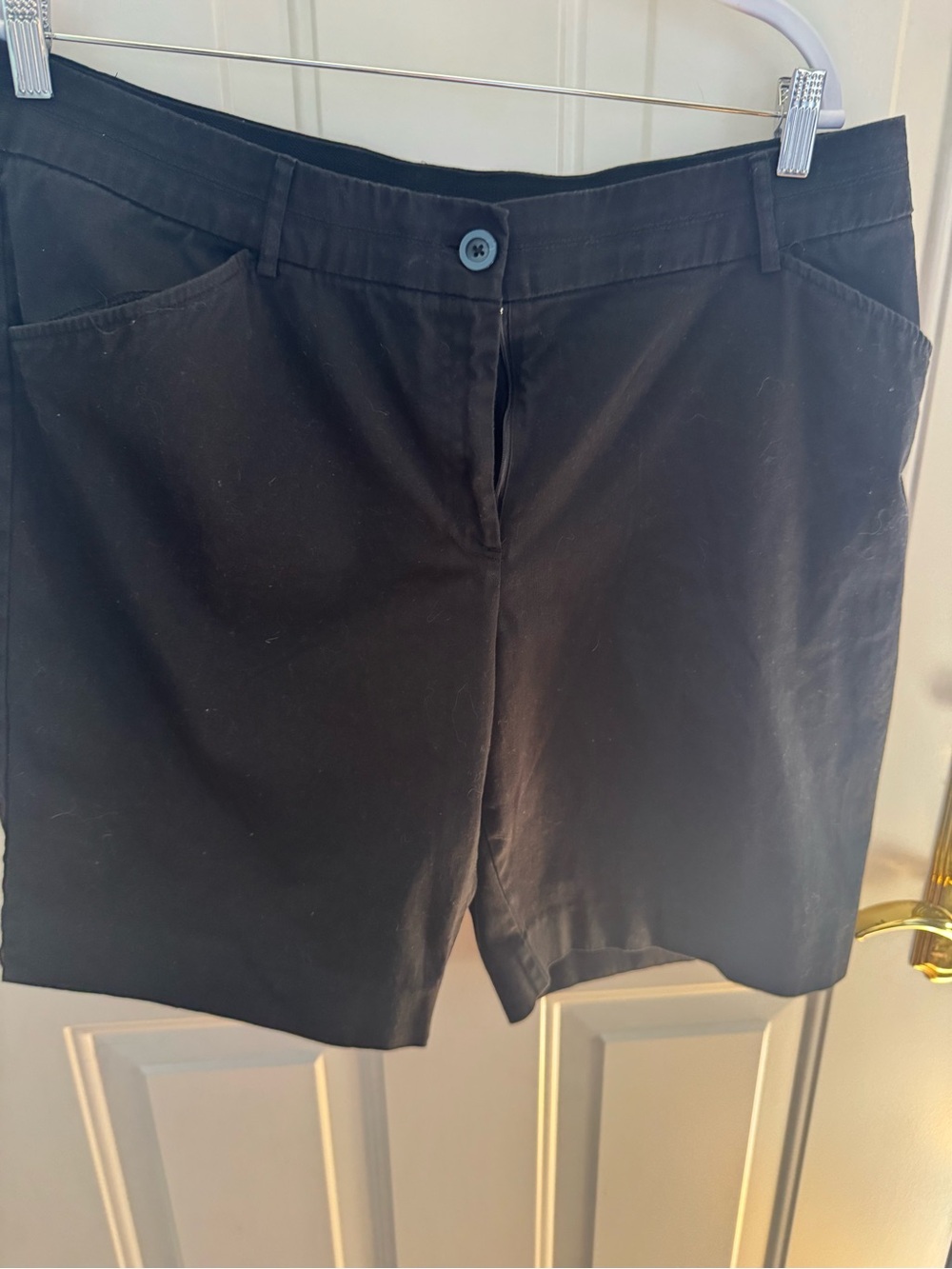 Studio Works Black Mid-Rise Bermuda Shorts